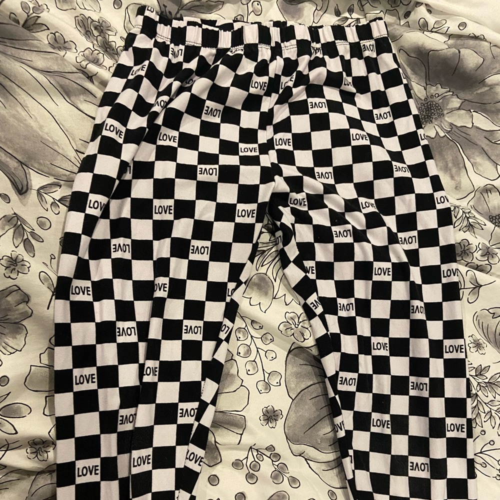 Checkered leggings